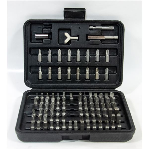 100 PIECE BIT SET IN CASE