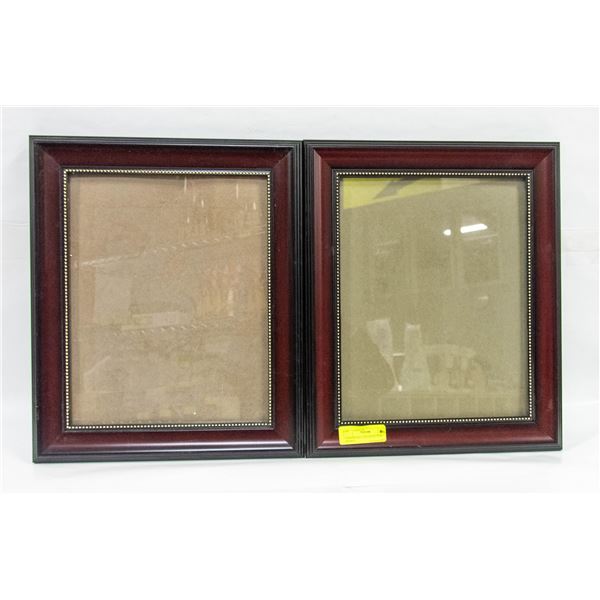 RED/BLACK COLOURED PICTURE FRAMES 14.5  X 17.5 