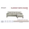 Image 1 : NEW! LEATHER CLOONEY SECTIONAL RIGHT FACING CHAISE