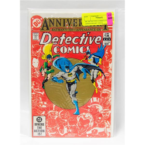 DC DETECTIVE COMICS #526 COMIC, ANNIVERSARY ISSUE