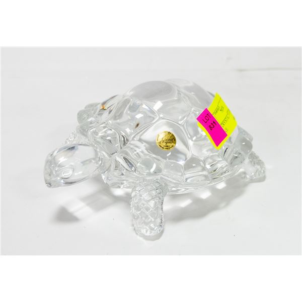 LEAD CRYSTAL TURTLE MADE IN FRANCE