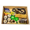 BOX FULL OF BOOT & SHOE CARE PRODUCTS