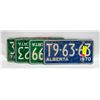 Image 1 : FLAT OF 70, 71 LICENSE PLATES