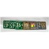 Image 1 : FLAT OF 70, 71 LICENSE PLATES