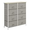 Image 1 : NEW HOMOKUS WHITE 8 DRAWER STORAGE CHEST