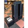 Image 1 : POLK AUDIO SPEAKERS MODEL LS 50 W/ STANDS &