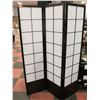 BLACK AND WHITE SCREEN/ROOM DIVIDER