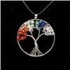 Image 1 : NEW TREE OF LIFE 7 GENUINE CHAKRA STONE PENDANT