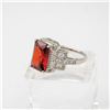 Image 2 : RED SAPPHIRE WOMENS RING SIZE 10