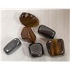 Image 1 : GENUINE TIGERS EYE + HEMATITE GEMSTONES