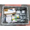 Image 1 : BOX W/ 110V SWITCHES, RECEPTICALS AND MORE.