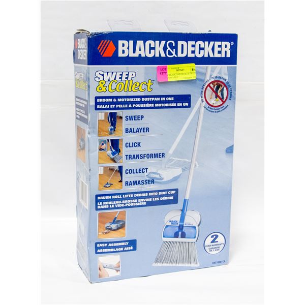 NEW BLACK AND DECKER SWEEP AND COLLECT