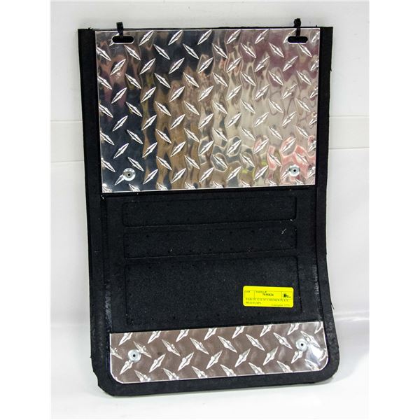 PAIR OF 12" X 18" CHECKER PLATE MUD FLAPS