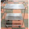 STAINLESS STEEL CATERING TABLE ON WHEELS