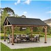 Image 1 : NEW A102008101 WOOD HARDTOP GAZEBO
