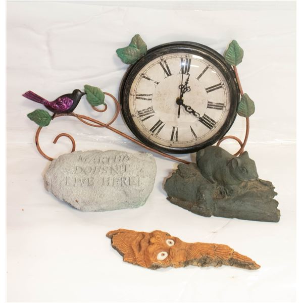 HUMMINGBIRD METAL CLOCK, KEY HIDER