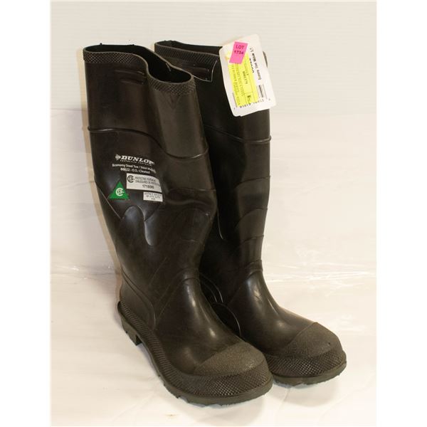 NEW ECONOMY SIZE 6 STEEL MIDSOLE RUBBER BOOTS