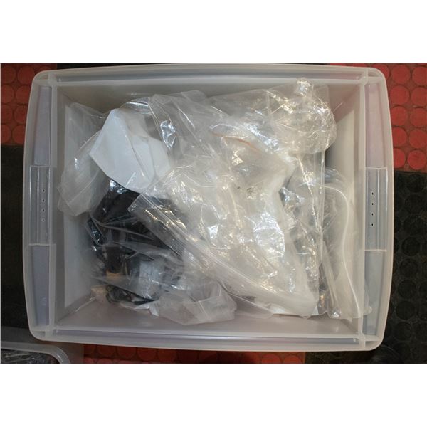 BOX OF TELEPHONE HEADSETS