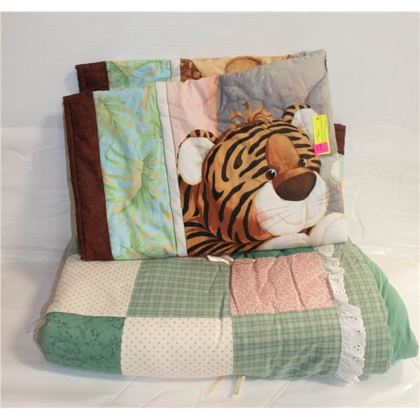 2 CHILDRENS PATCHWORK & QUILT TOGETHER-ESTATE