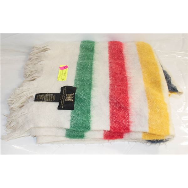 HUDSON BAY WOOL 4FTX5FT ESTATE BLANKET-ESTATE