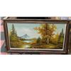 Image 1 : LARGE OIL ON CANVAS 54 1/2" X 31 1/2"