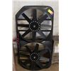 Image 1 : DUAL 15" FAN ASSEMBLY 17" X 32" TESTED WORKING