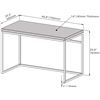 Image 3 : NEW CENSI L-47" MODERN WOOD AND METAL DESK