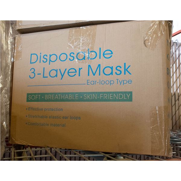 CASE WITH 2500 DISPOSABLE FACE MASKS