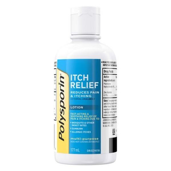 5 NEW BOTTLES OF POLYSPORIN ITCH RELIEF 177ML PER