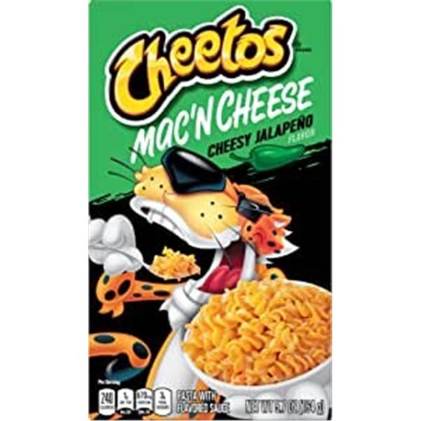 NEW CASE OF 12 X 164G BOXES CHEETOS MAC N CHEESE