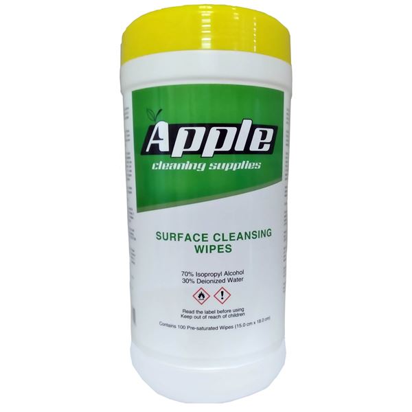 CASE W/20 CONTAINERS- APPLE BRAND SURFACE WIPES