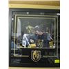 Image 1 : FRAMED PHOTOGRAPH W/MARK STONE & MARC-ANDRE FLEURY W/SIGNATURES - VEGAS GOLDEN KNIGHTS