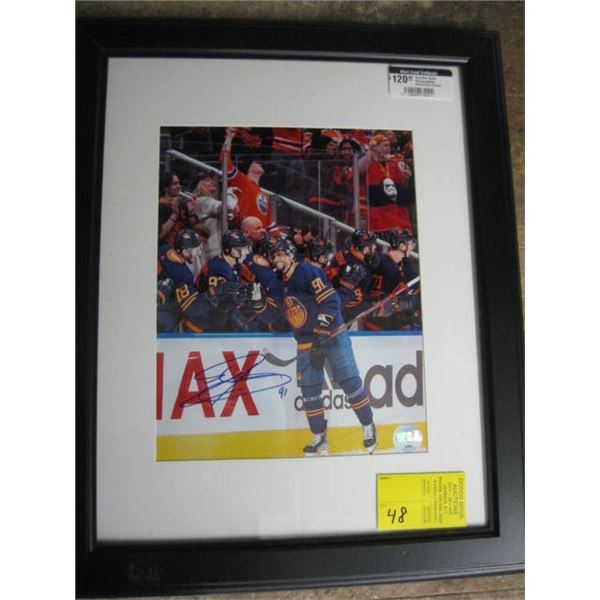 EVANDER KANE SIGNED EDMONTON OILERS FRAMED PHOTO