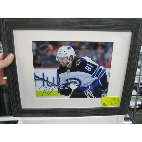 KYLE CONNOR SIGNED WINNIPEG JETS FRAMED PHOTO