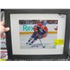 Image 1 : LEON DRAISAITL SIGNED EDMONTON OILERS FRAMED PHOTO