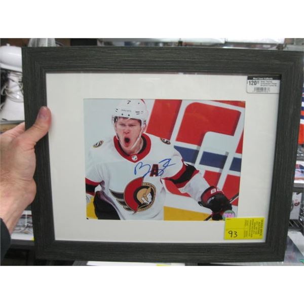 BRADY TKACHUK SIGNED OTTAWA SENATORS FRAMED 8X10 PHOTO