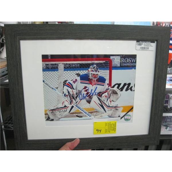 IGOR SHESTERKIN SIGNED NEW YORK RANGERS FRAMED PHOTO