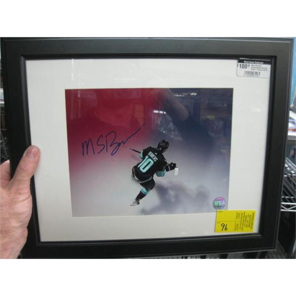 MATT BENIERS SIGNED SEATTLE KRAKEN FRAMED 8X10 PHOTO