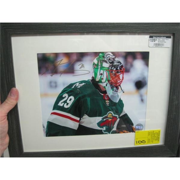 MARC-ANDRE FLEURY SIGNED MINNESOTA WILD FRAMED PHOTO