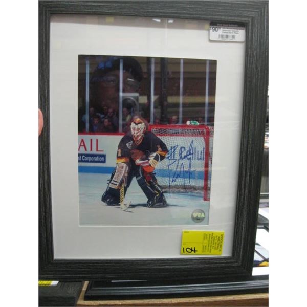 KIRK MCLEAN SIGNED VANCOUVER CANUCKS FRAMED 8X10 PHOTO