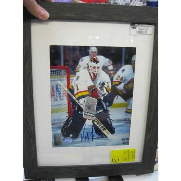 KIRK MCLEAN SIGNED VANCOUVER CANUCKS FRAMED 8X10 PHOTO