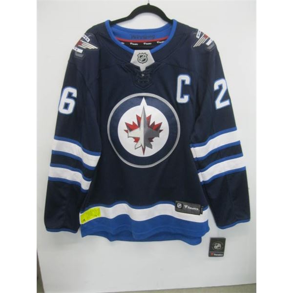 BLAKE WHEELER SIGNED WINNIPEG JETS JERSEY - SZ L