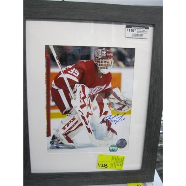 DOMINIK HASEK SIGNED DETROIT RED WINGS FRAMED PHOTO