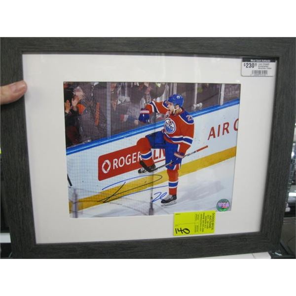 LEON DRAISAITL SIGNED EDMONTON OILERS FRAMED PHOTO