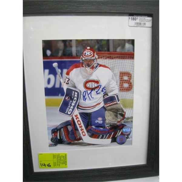 PATRICK ROY SIGNED MONTREAL CANADIENS FRAMED 8X10 PHOTO