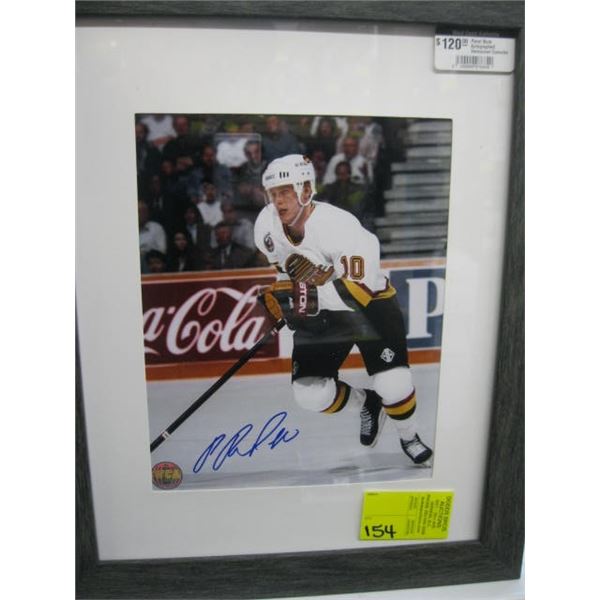 PAVEL BURE SIGNED VANCOUVER CANUCKS FRAMED PHOTO