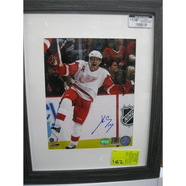 PAVEL DATSYUK SIGNED DETROIT RED WINGS FRAMED PHOTO