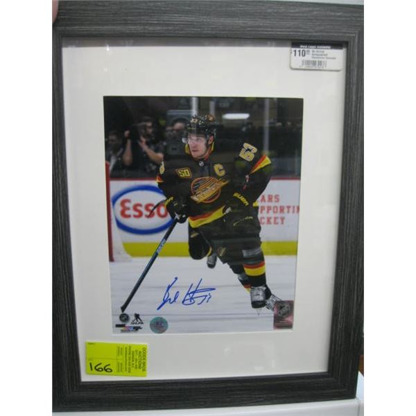 BO HORVAT SIGNED VANCOUVER CANUCKS FRAMED PHOTO