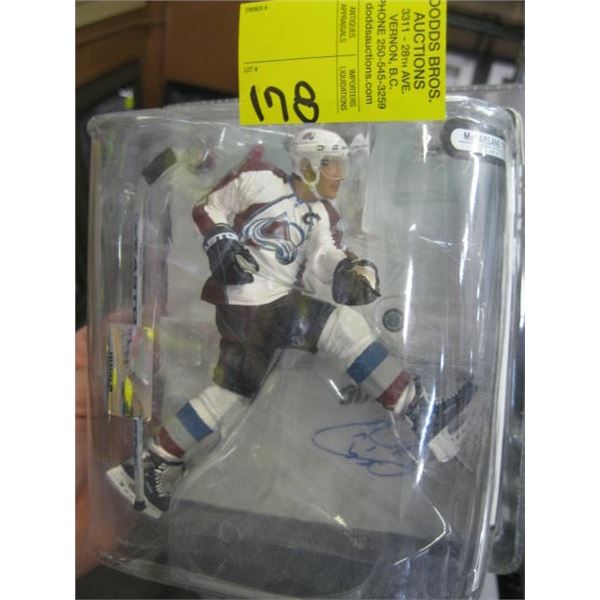 JOE SAKIC SIGNED NHL FIGURINE (COLORADO AVALANCHE)