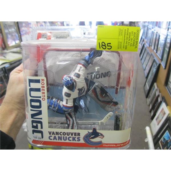 ROBERTO LUONGO NHL SIGNED FIGURINE (VANCOUVER CANUCKS)